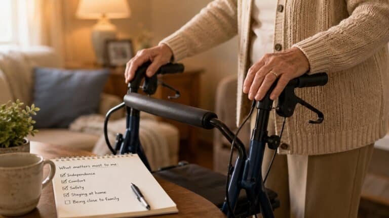 How to choose a rollator walker for seniors — buying guide checklist