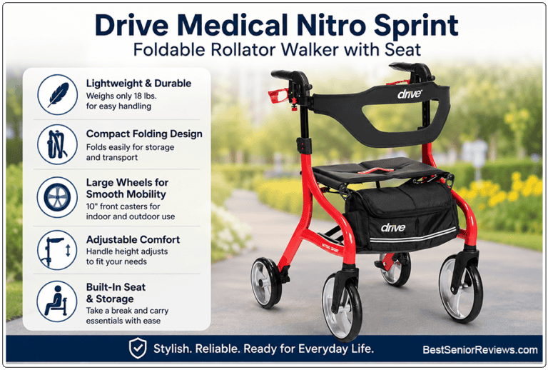 drive medical nitro sprint rollator review